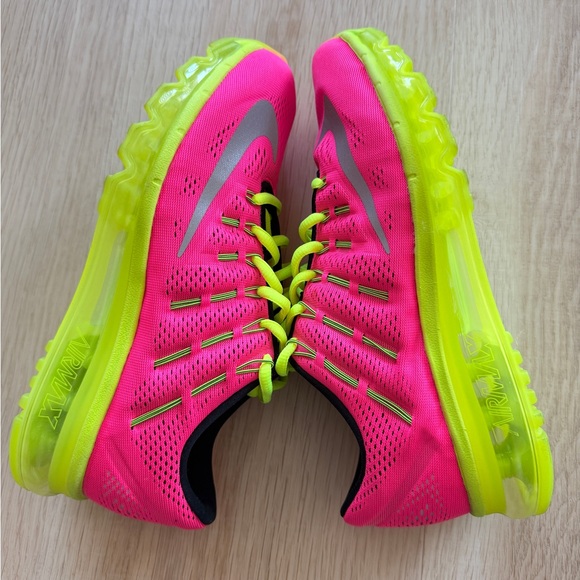 Nike Women's Vibrant Pink and Neon Green Athletic Shoes - Picture 5 of 6